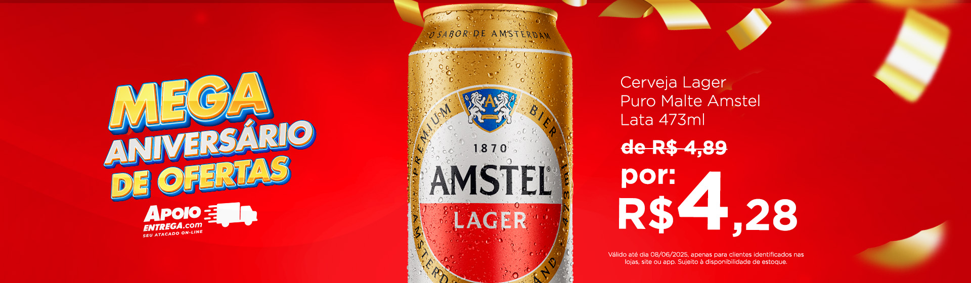 Amstel até 8/06